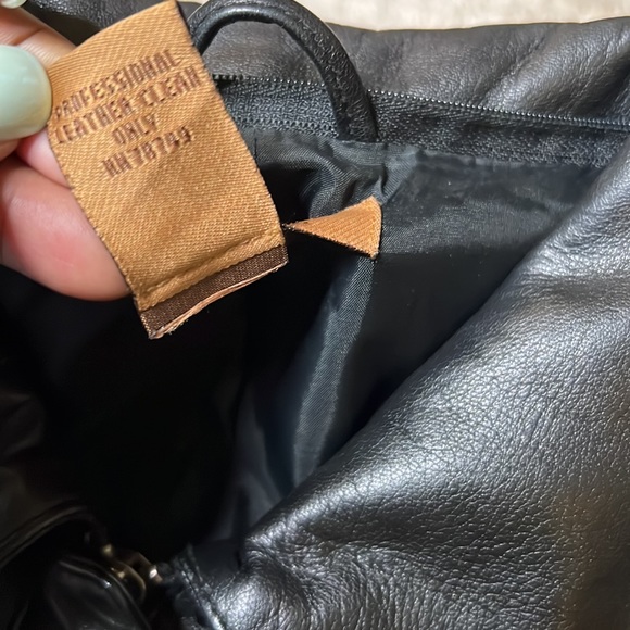 Arden B Black Leather Jacket Sz M - Picture 9 of 13